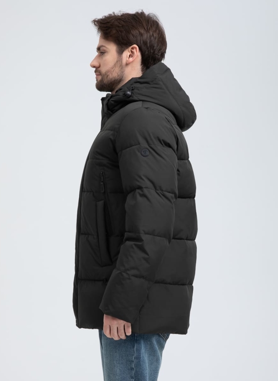 Мужской пуховик с капюшоном 