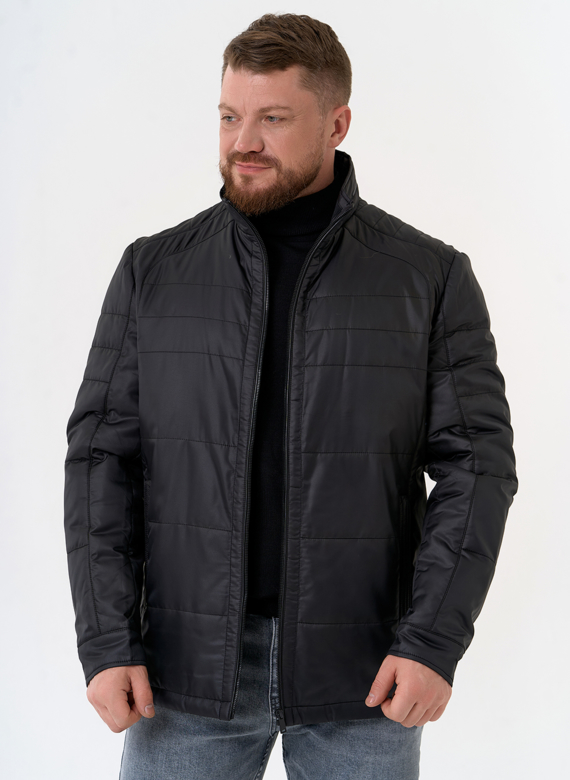 Мужская куртка с воротником стойкой