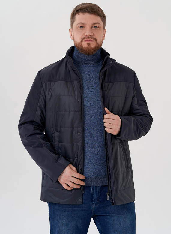 Мужская куртка синего цвета 
