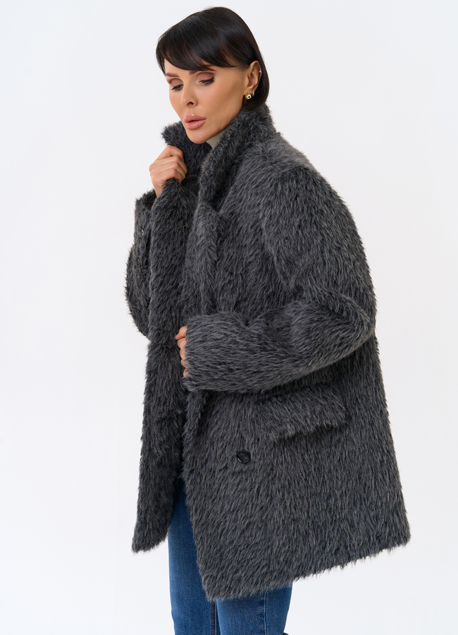 Женское утепленное пальто с английским воротником модель № 31880 универмаг малина