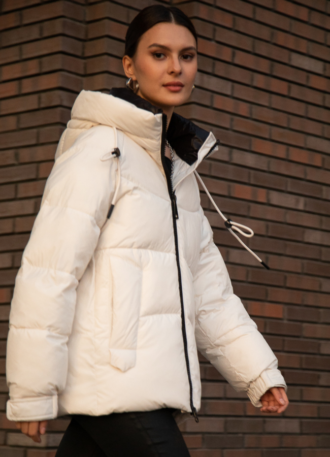 Женский пуховик с капюшоном  модель № 29115 в кредит