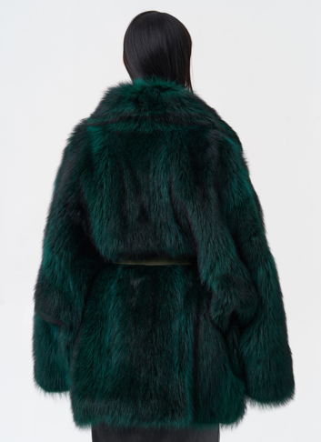 Шуба из енота летучая мышь