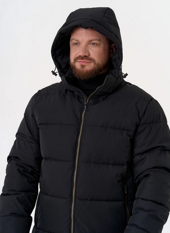 Мужской пуховик с капюшоном 
