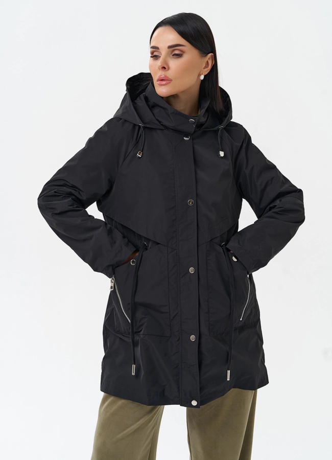 фото Плащ женский с капюшоном модель № 30040