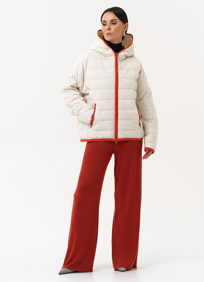 Женская утепленная куртка с капюшоном модель № 30024 универмаг малина